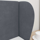 vidaXL Fejtámla Fül Homályos Szürke 40 x 23 x 6 cm Bársony