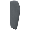 vidaXL Fejtámla Fül Homályos Szürke 40 x 23 x 6 cm Bársony