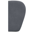 vidaXL Fejtámla Fül Homályos Szürke 40 x 23 x 6 cm Bársony
