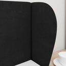vidaXL Fejtámla Fül Fekete 40 x 23 x 6 cm Bársony