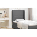 vidaXL Fejtámla Fül Homályos Szürke 80 x 23 x 6 cm szövet