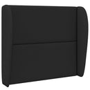 vidaXL Fejtámla Fül Fekete 80 x 23 x 6 cm szövet