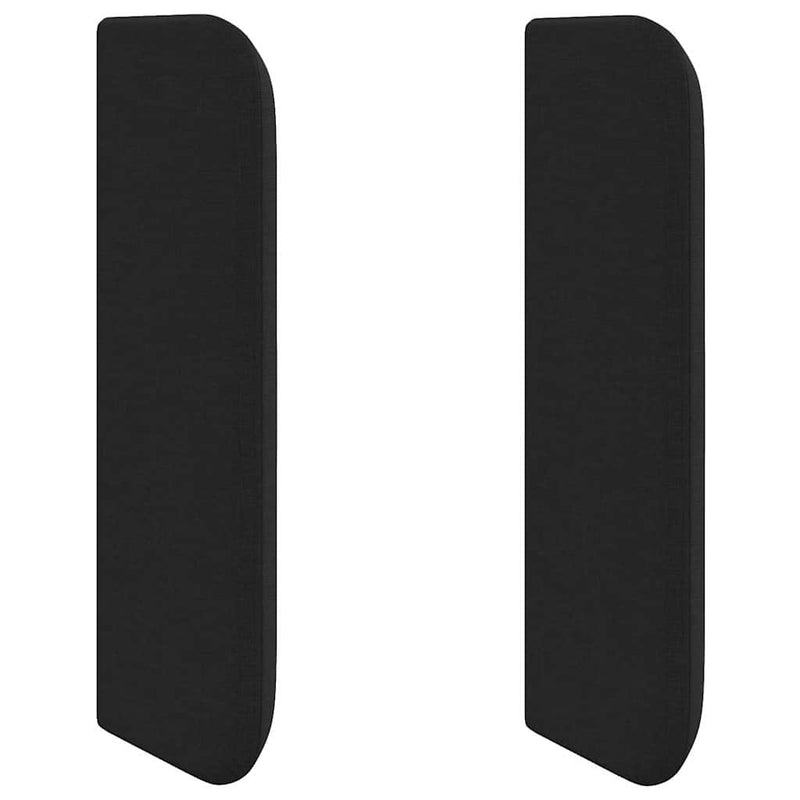 vidaXL Fejtámla fejtámlával Állítható Fekete 40.5 x 4 x 40.5 cm szövet