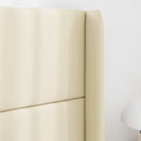 vidaXL Fejtámla Fül Krém 80 x 16 x 4 cm PVC