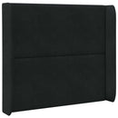 vidaXL Fejtámla Fül Fekete 80 x 16 x 4 cm Bársony