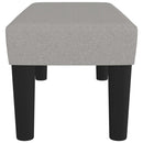 vidaXL világosszürke szövet pad 70 x 30 x 30 cm