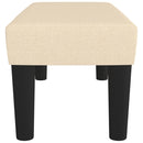 vidaXL krémszínű szövet pad 70 x 30 x 30 cm