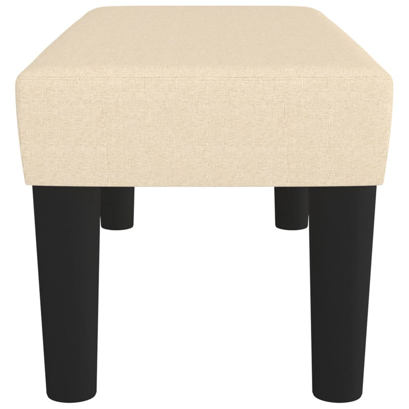 vidaXL krémszínű szövet pad 70 x 30 x 30 cm