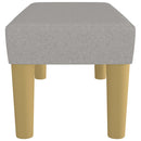 vidaXL világosszürke szövet pad 70 x 30 x 30 cm