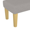 vidaXL világosszürke szövet pad 70 x 30 x 30 cm