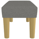 vidaXL sötétszürke szövet pad 70 x 30 x 30 cm