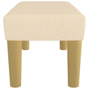 vidaXL krémszínű szövet pad 70 x 30 x 30 cm