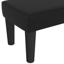 vidaXL fekete műbőr pad 70 x 30 x 30 cm