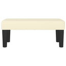 vidaXL krémszínű műbőr pad 70 x 30 x 30 cm