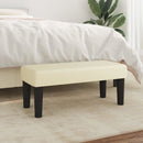 vidaXL krémszínű műbőr pad 70 x 30 x 30 cm