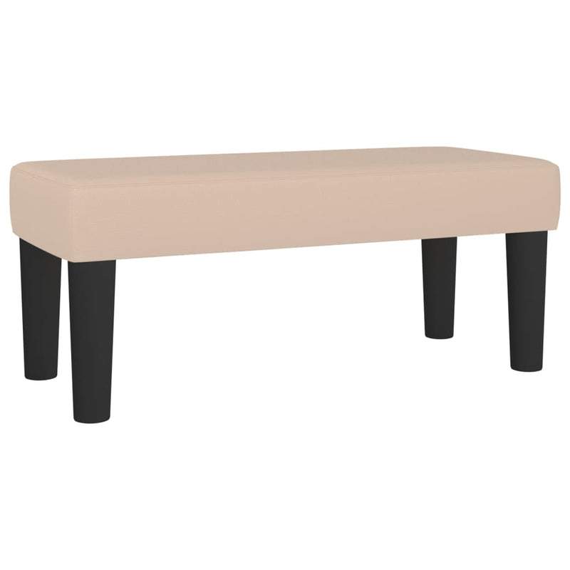 vidaXL cappuccino műbőr pad 70 x 30 x 30 cm