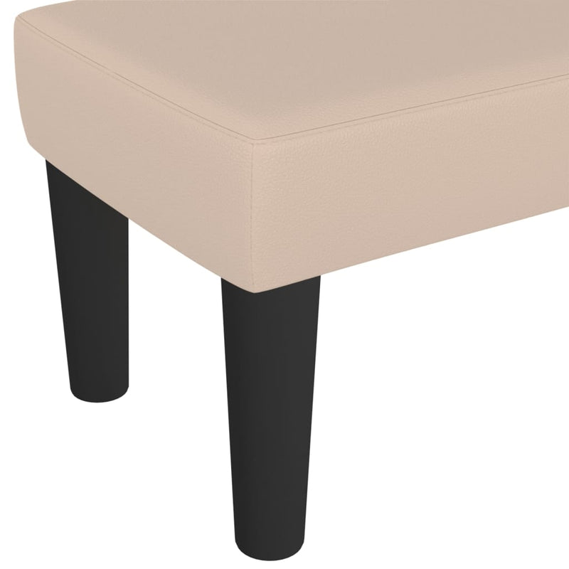 vidaXL cappuccino műbőr pad 70 x 30 x 30 cm