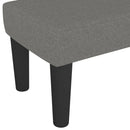 vidaXL sötétszürke szövet pad 100 x 30 x 30 cm