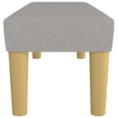 vidaXL világosszürke szövet pad 100 x 30 x 30 cm