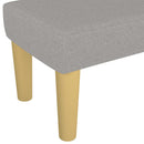 vidaXL világosszürke szövet pad 100 x 30 x 30 cm