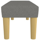 vidaXL sötétszürke szövet pad 100 x 30 x 30 cm