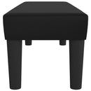 vidaXL fekete műbőr pad 100 x 30 x 30 cm