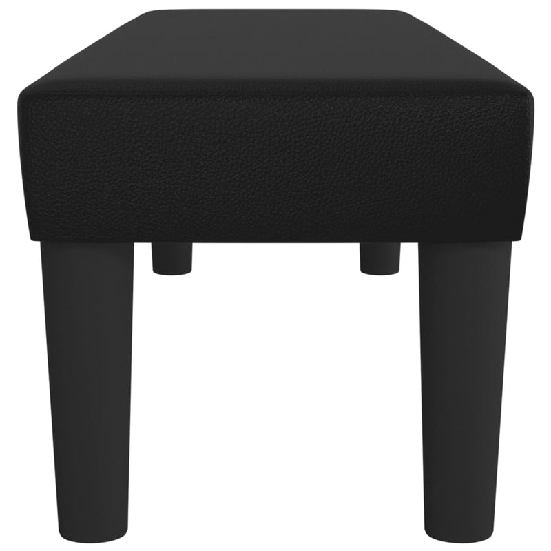 vidaXL fekete műbőr pad 100 x 30 x 30 cm