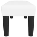 vidaXL fehér műbőr pad 100 x 30 x 30 cm