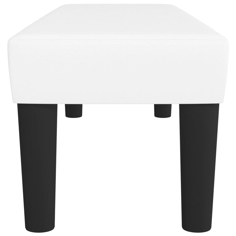 vidaXL fehér műbőr pad 100 x 30 x 30 cm