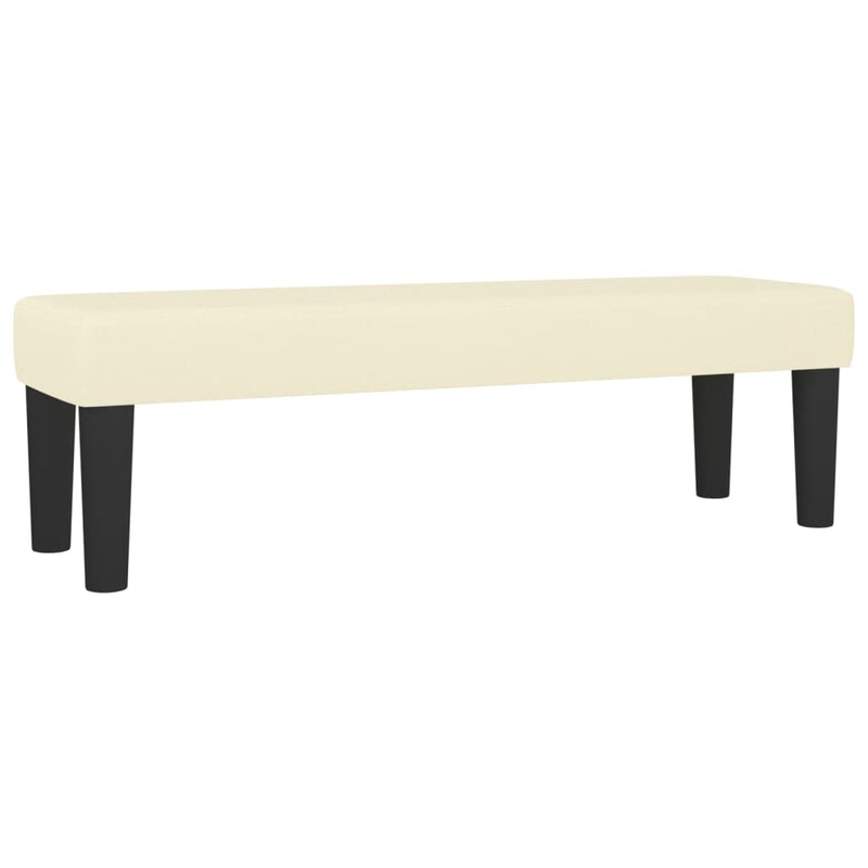 vidaXL krémszínű műbőr pad 100 x 30 x 30 cm