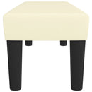 vidaXL krémszínű műbőr pad 100 x 30 x 30 cm