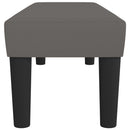 vidaXL szürke műbőr pad 100 x 30 x 30 cm