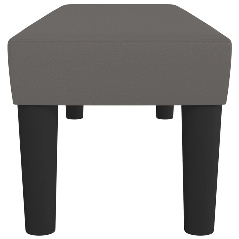 vidaXL szürke műbőr pad 100 x 30 x 30 cm