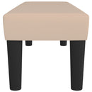 vidaXL cappuccino műbőr pad 100 x 30 x 30 cm