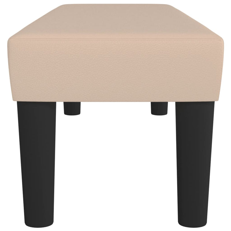 vidaXL cappuccino műbőr pad 100 x 30 x 30 cm