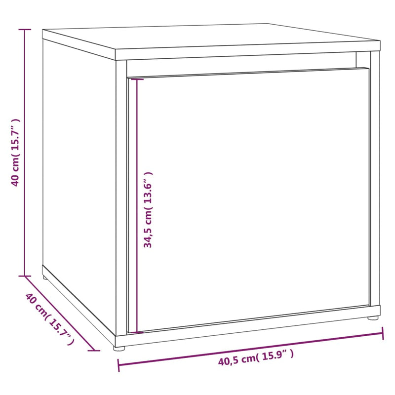 vidaXL barna tölgy színű szerelt fa előszobai bútorszett