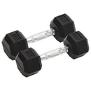 vidaXL 2 db összesen öntöttvas súlyzó 8 kg