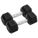 vidaXL 2 db összesen öntöttvas egykezes súlyzó 16 kg