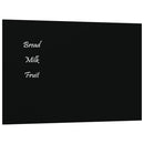 vidaXL fekete falra szerelhető edzett üveg mágnestábla 30 x 20 cm
