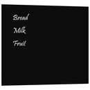 vidaXL fekete falra szerelhető edzett üveg mágnestábla 60 x 50 cm