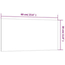 vidaXL fehér falra szerelhető edzett üveg mágnestábla 60 x 30 cm