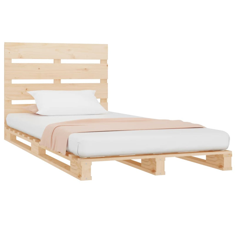 vidaXL tömör fenyőfa ágy matrac nélkül 90 x 200 cm
