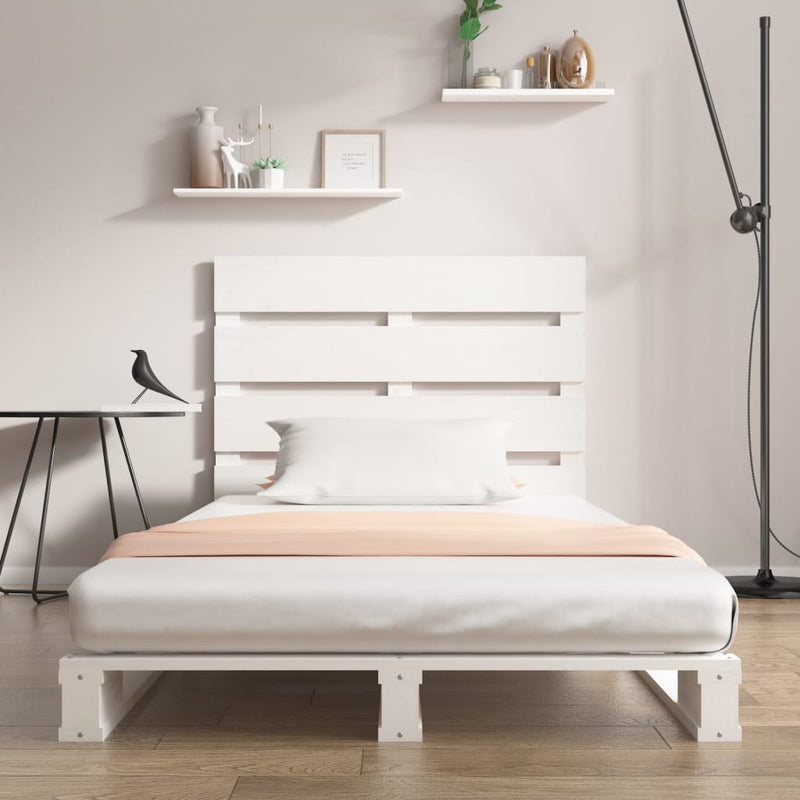 vidaXL fehér tömör fenyőfa ágykeret 90 x 200 cm