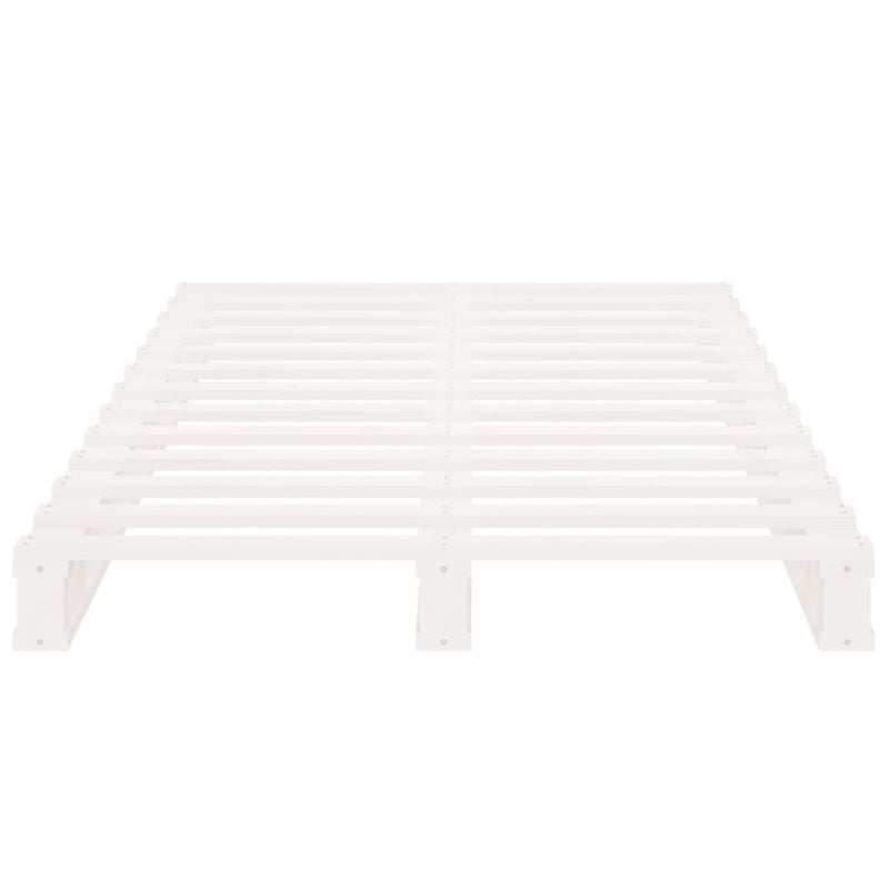 vidaXL fehér tömör fenyőfa ágy matrac nélkül 90 x 200 cm