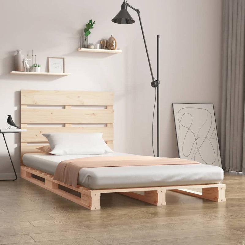 vidaXL tömör fenyőfa ágy matrac nélkül 100 x 200 cm