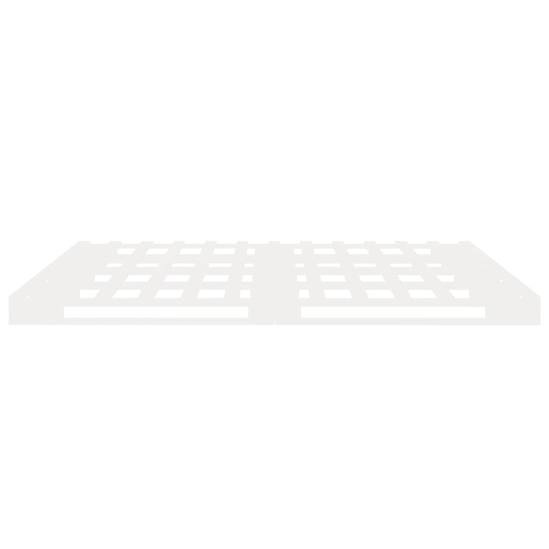 vidaXL fehér tömör fenyőfa ágy matrac nélkül 120 x 200 cm