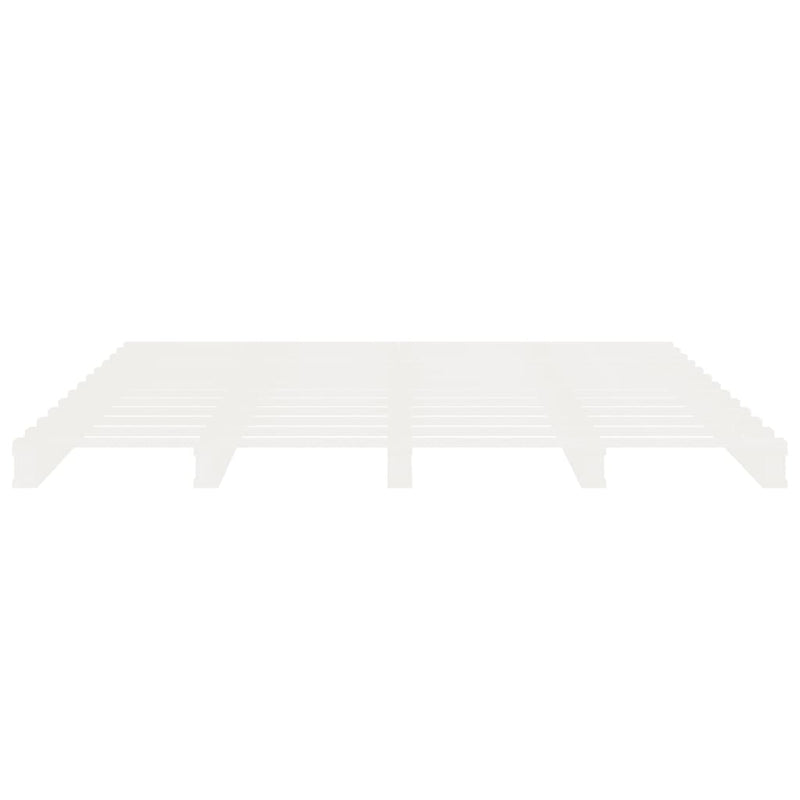 vidaXL fehér tömör fenyőfa ágykeret 180 x 200 cm (Super King)