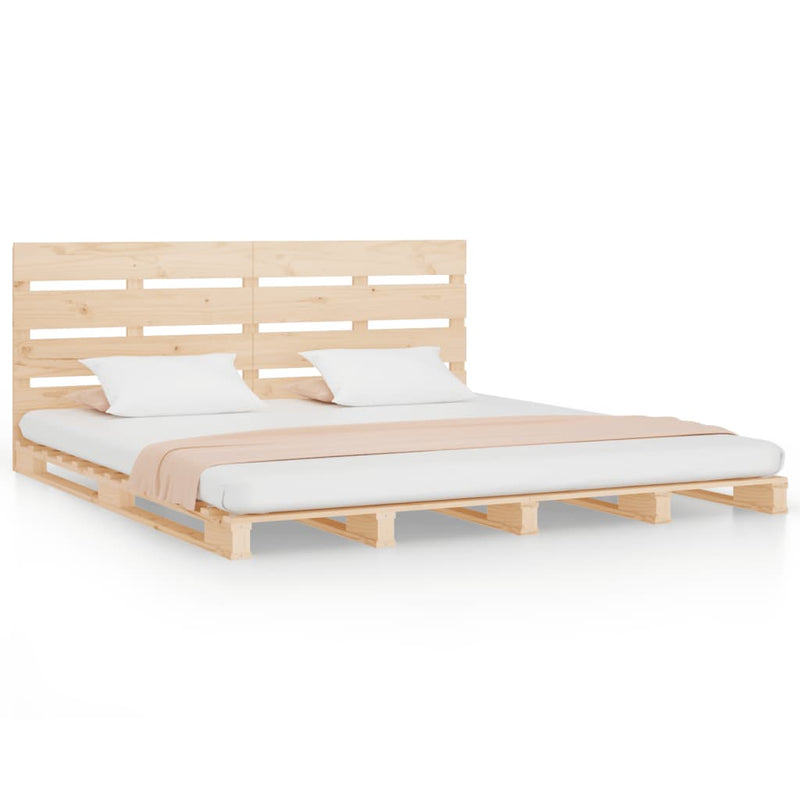 vidaXL tömör fenyőfa ágy matrac nélkül 200 x 200 cm