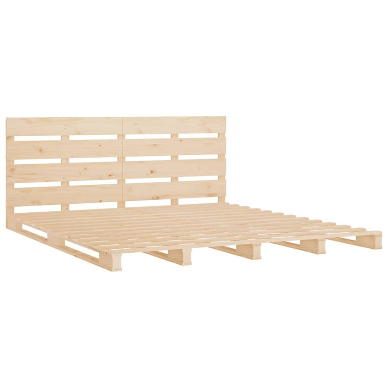 vidaXL tömör fenyőfa ágy matrac nélkül 200 x 200 cm