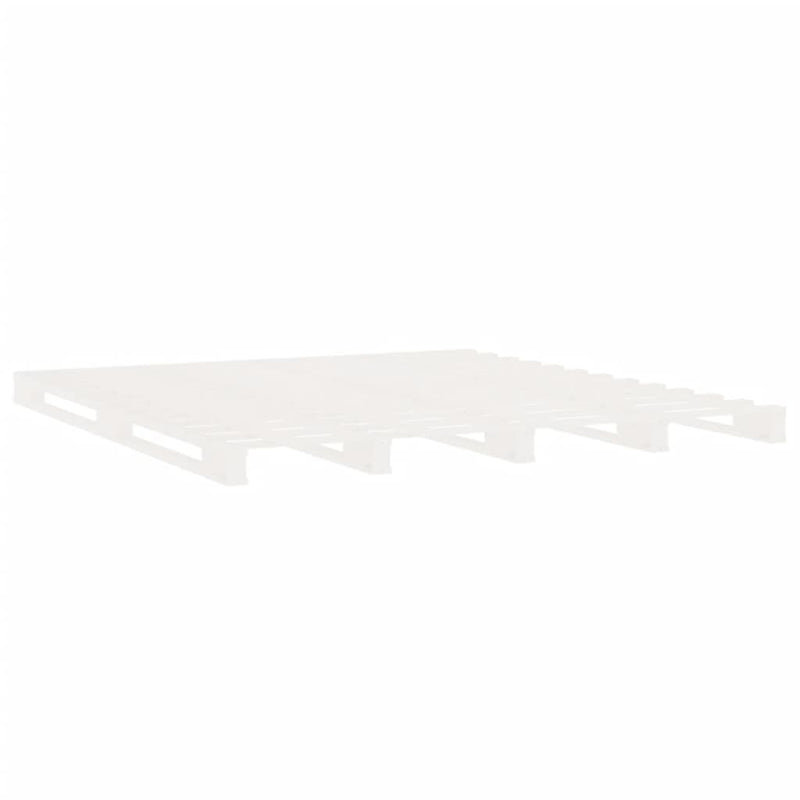 vidaXL fehér tömör fenyőfa ágy matrac nélkül 200 x 200 cm